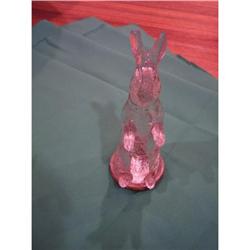 Vintage Glass Candy Container-RABBIT #2205049
