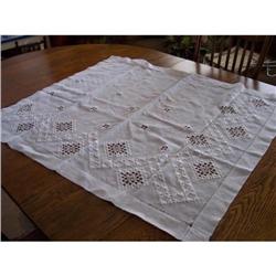 Vintage Norwegian Hardanger Lunch Cloth #2205059