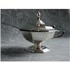Image 1 : Antique Silver Octagonal Mustard Pot with Spoon#2205169