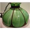 Image 1 : Green Slag Hanging Lamp #2205177