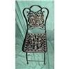 Image 1 : Fancy Cast Iron Folding Patio Chair  #2205279