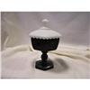 Image 1 : Imperial Glass Black and White Compote #2205311