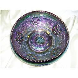 Fenton Cherry Chain Amethyst Bowl - GA 0052 #2205459