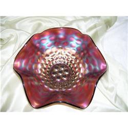 Fenton Coin Dot Amethyst 9? Bowl  - GA 0063 #2205467