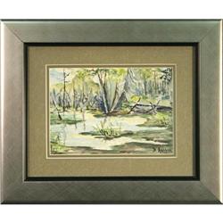 Swamp Bolton landscape impressionist Ashbee #2218638