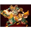 Image 1 : CHINESE WARRIOR RIDING ON HORSE IN MODERN STAND#2218701