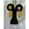 Image 1 : EXOTIC 22K Y GOLD CHANDELIER EARRINGS/3-TIERS #2219034