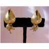 Image 1 : 18K Yellow Gold Rosebud Earrings #2233184