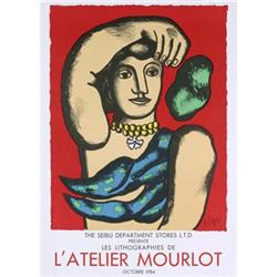 Leger   Woman on Red background #2233438