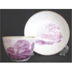 Wedgwood Bute Shaped Tea Cup And Saucer c1815  #2233626