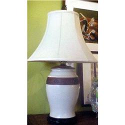 Large Chinese Crackle Glaze Lamp #2233644