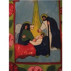 Reverse painting on glass in pine newly made #2233664