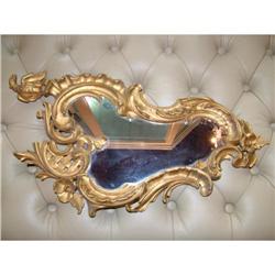 Art Nouveau Carved Wood frame  Mirror #2234003