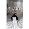 Image 1 : Glass Bowl on Black Metal Pedastal Cat A