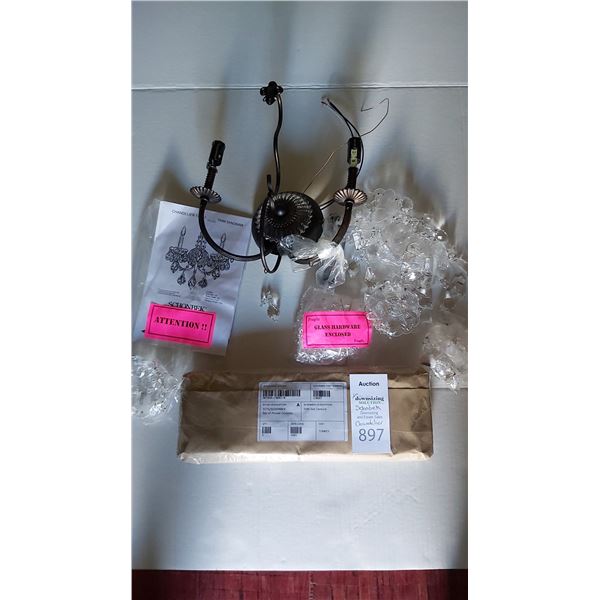 Christal & Glass Chandelier Cat A