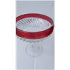 Image 3 : Red Glass Cake Stand & Bowl Cat A