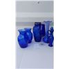 Image 1 : Assortment of Blue Glass Cat A