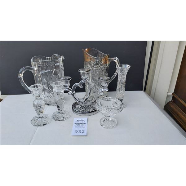 Assortment of Crystal & Glass Cat a