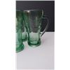 Image 2 : Green Glass Coca Cola Mugs Cat A