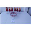 Image 1 : Red & Gold Glasses & Bowl Cat A