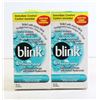 Image 1 : 2 PK BLINK MOISTURIZING LUBRICANT EYE DROPS 30ML