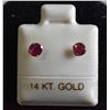 Image 1 : BZ415-162 14K RUBY (0.85CT) EARRINGS