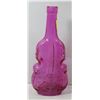 Image 1 : PINK GLASS CELLO SHAPED BOTTLE