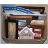 LARGE BOX FULL OF PLAQUES, WALL ART, VARIOUS