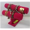 PINK BRACELET STAND WITH BANGLES