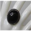 Image 1 : #83-NATURAL BLACK OBSIDIAN RING SIZE 8