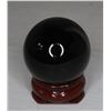 Image 1 : #232-NATURAL BLACK OBSIDIAN SPHERE BALL 29.6 mm