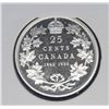 Image 1 : 1908-1998 SILVER PROOF CANADA 25 CENT