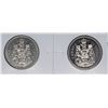 Image 1 : SET OF 2 CANADA 50 CENT COINS 1986/87