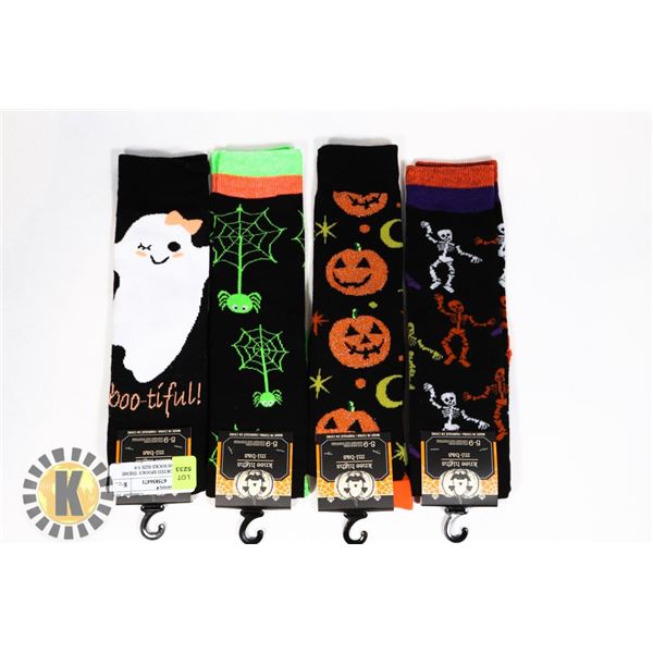 NEW ASSORTED SPOOKY THEME KNEE HIGH SOCKS SIZE 5-9