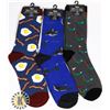 Image 1 : BUNDLE OF THREE NEW FUN PATTERN MENS SOCKS
