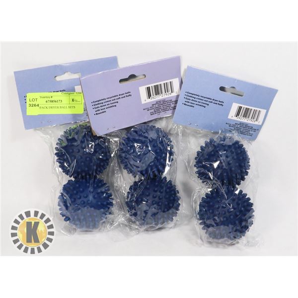 3 NEW 2PACK DRYER BALL SETS