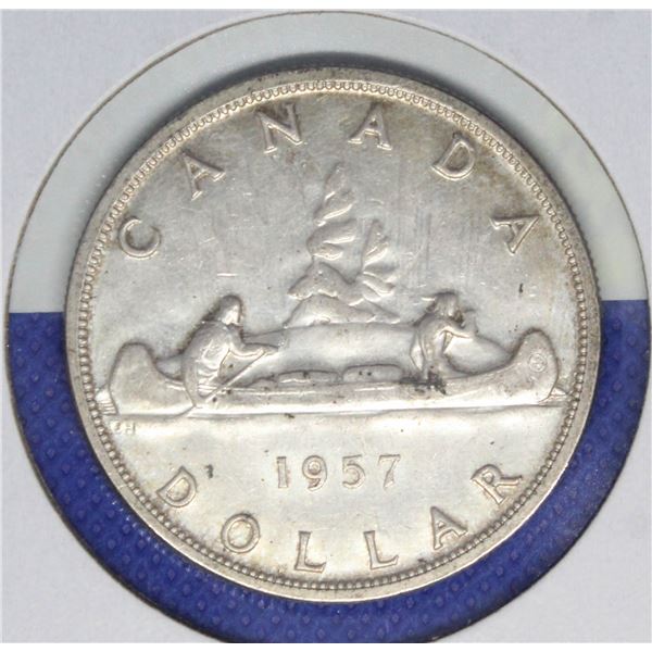 1957 VOYAGEUR CANADA SILVER DOLLAR