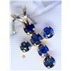 Image 1 : BZ415-169 10K SAPPHIRE (0.6CT) PENDANT