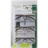 FOSTER GRANT LADIES READING GLASSES 3 PACK +2.00