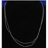 Image 1 : #340-STERLING SILVER NECKLACE 18" 2pcs
