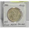 Image 1 : 1889 MORGAN  DOLLAR 90% SILVER