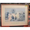 Image 1 : LARGE PRINT WITH PASTEL FRAME