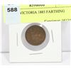 Image 1 : QUEEN VICTORIA 1885 FARTHING COIN
