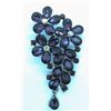 Image 1 : RHINESTONE PURPLE TRAILING FLOWERS BROOCH