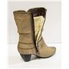 Image 2 : WOMENS SIZE 9 HIGH HEEL BOOTS W/ FAUX FUR LINING