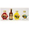 Image 1 : 4 MINI BOTTLE LOT: INCLUDES CHERRY BRANDY, CURACAO