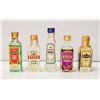 Image 1 : 5 MINI BOTTLE LOT: INCLUDES CRÈME DE MENTHE,