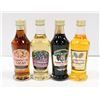 Image 1 : 4 MINI BOTTLE LOT: INCLUDES CACAO, CRÈME DE CASSIS