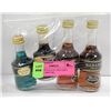 Image 1 : 4 MINI BOTTLE LOT: INCLUDES BANANE, MENTHE,