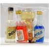 Image 1 : 4 MINI BOTTLE LOT: INCLUDES MANDARINE, AQUAVIT,